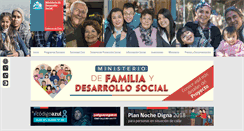 Desktop Screenshot of ministeriodesarrollosocial.gob.cl